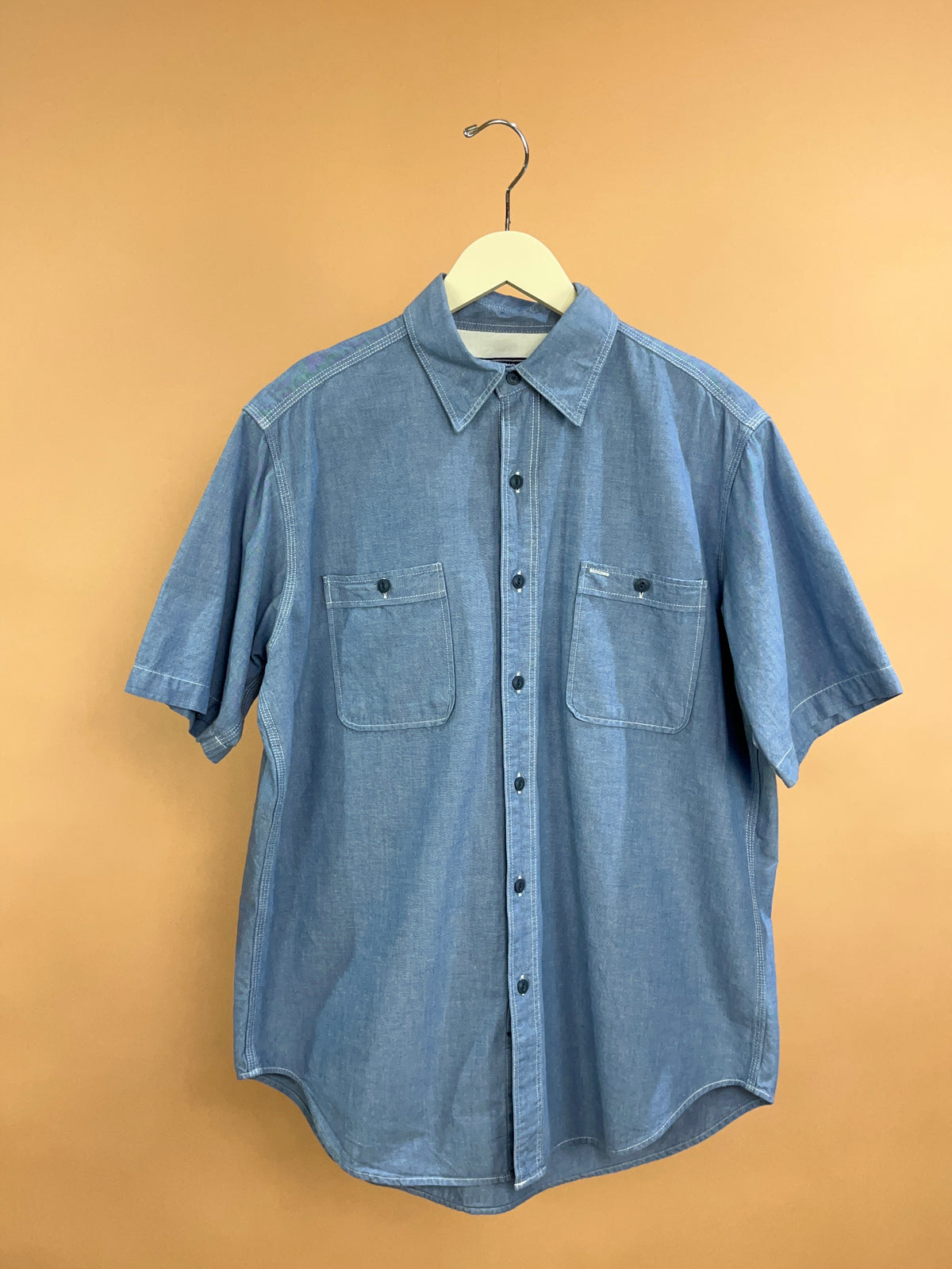 1990's American Living Chambray Shirt - M