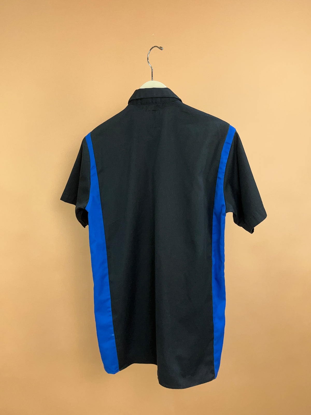 Y2K Dickies Black & Blue Bowling Shirt