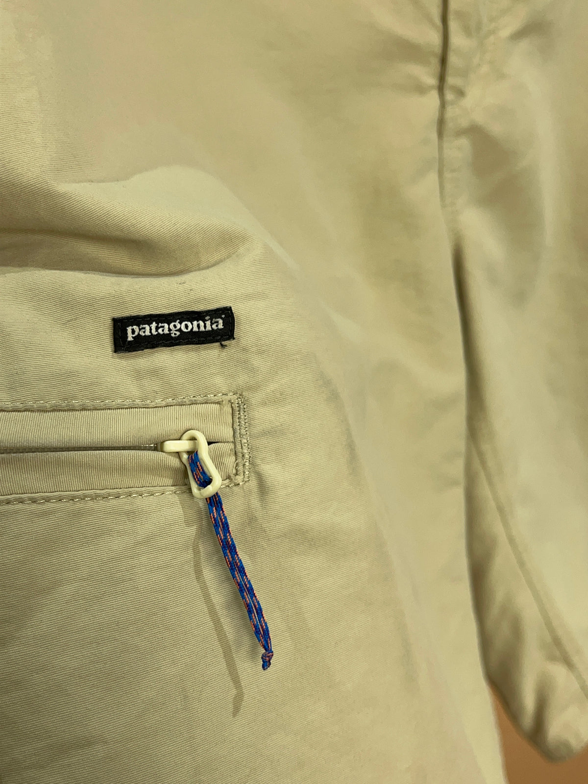 Patagonia Khaki Zip-Pocket Hiking Short - 38"