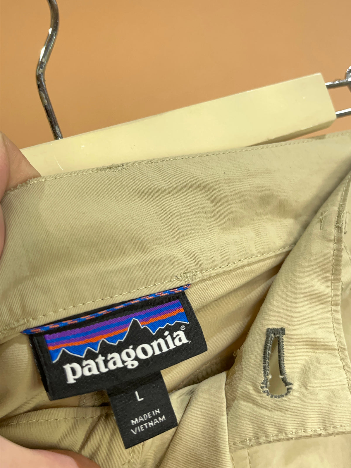 Patagonia Khaki Zip-Pocket Hiking Short - 38"
