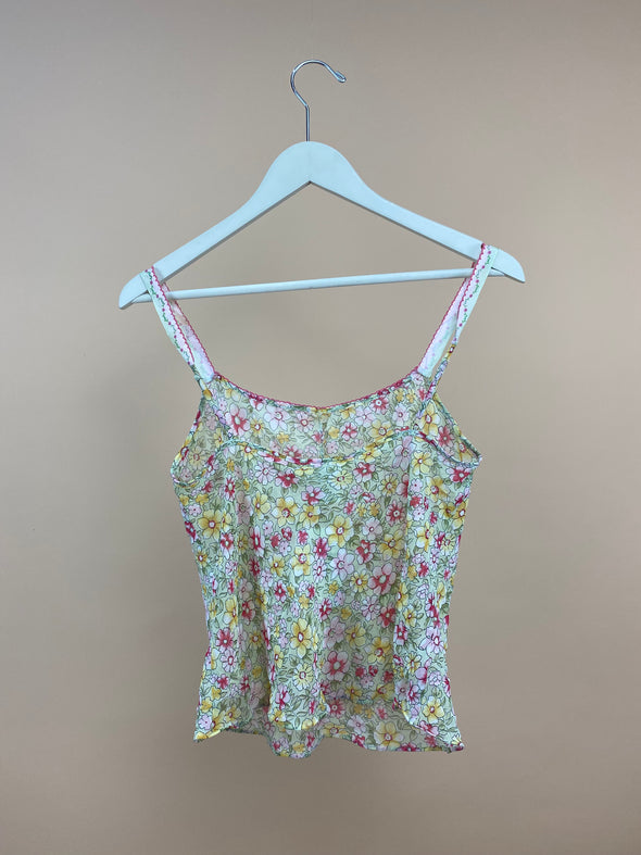Y2K Floral Cami