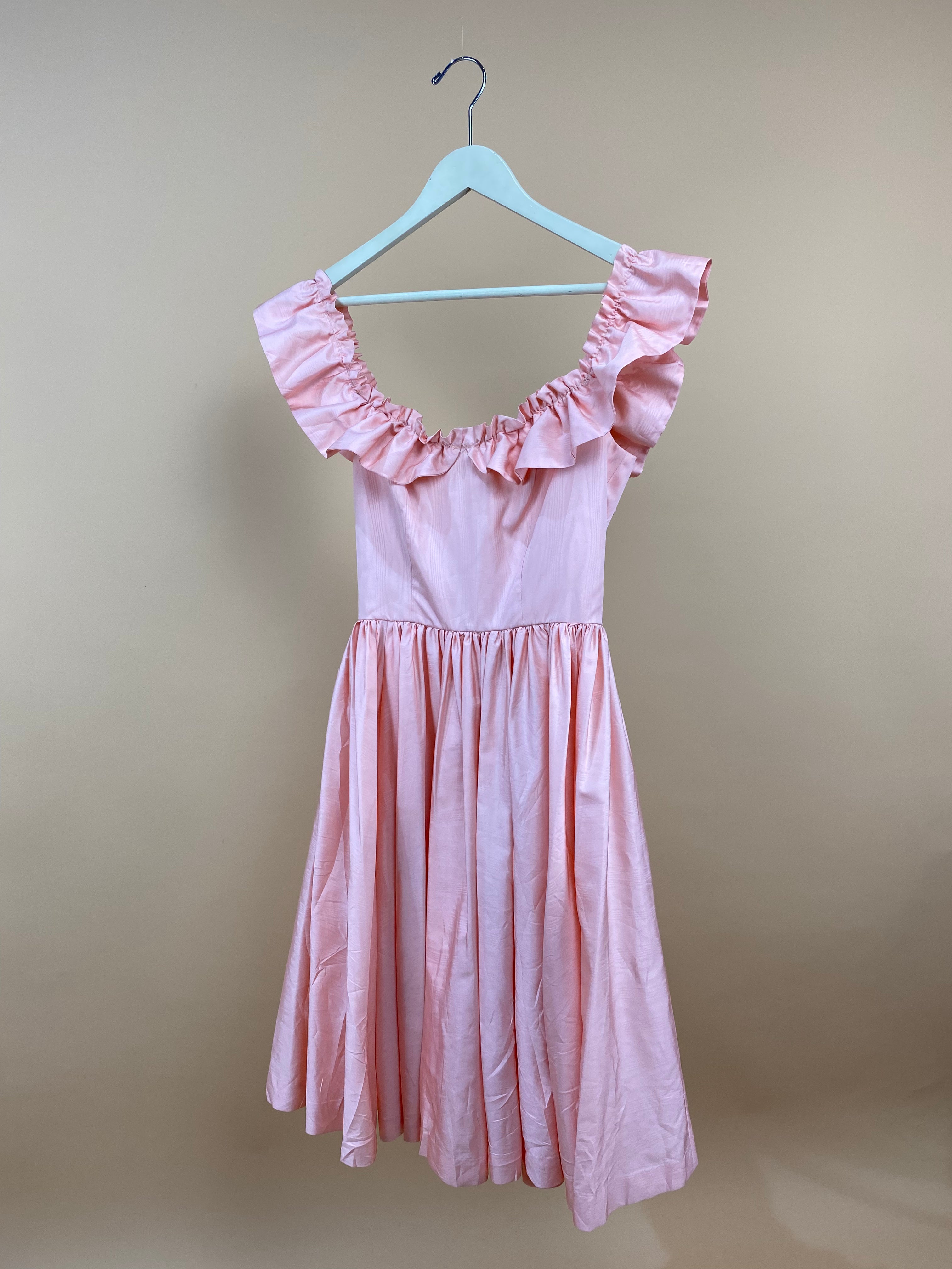 1960s Soft Pink Handmade Dress - 8