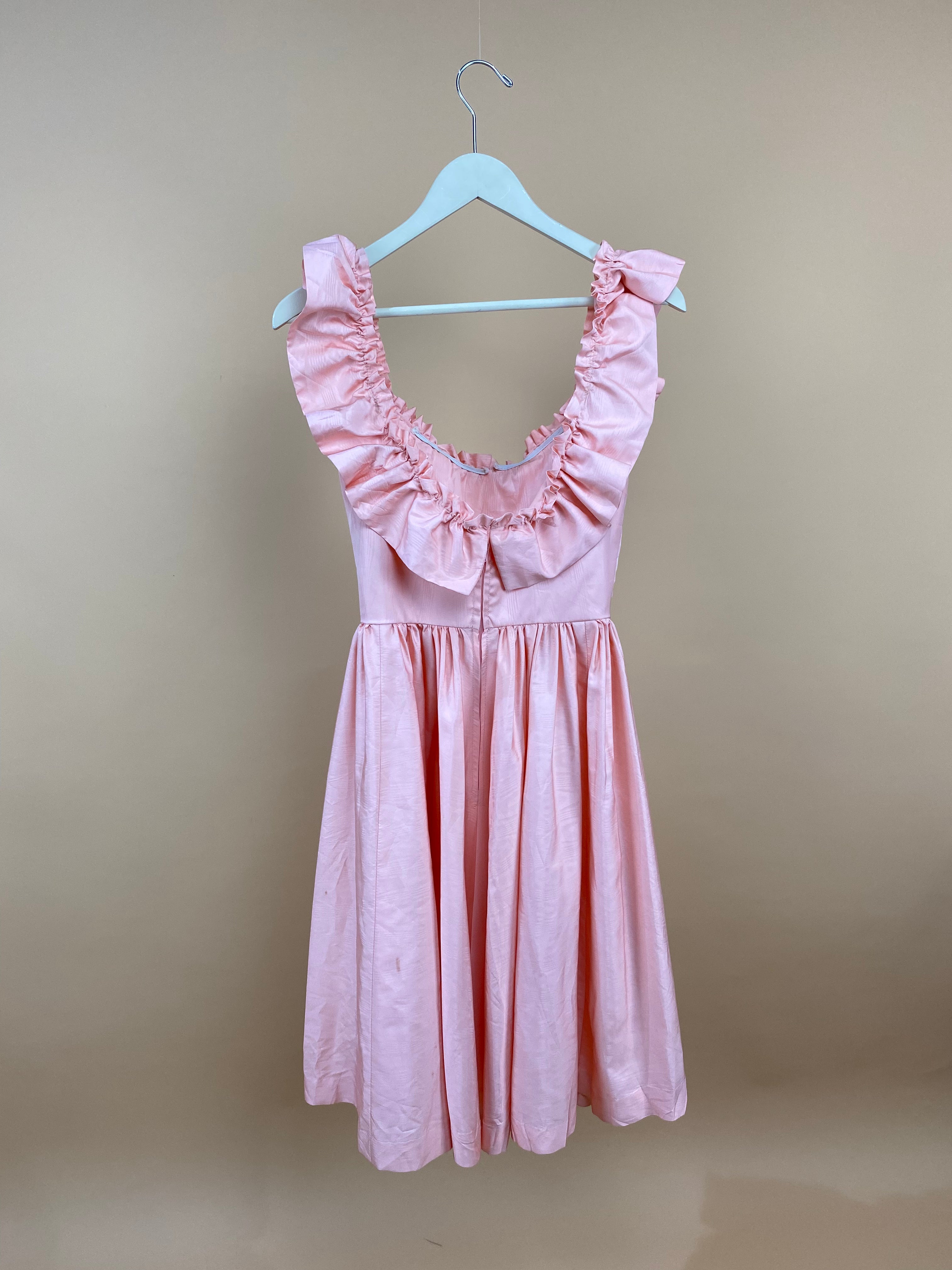 1960s Soft Pink Handmade Dress - 8