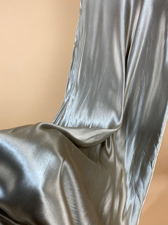 1990's Metallic Gold Satin Made in USA Dress