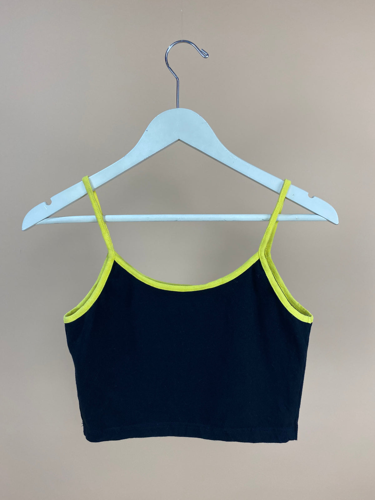 "Star Wars" Black & Yellow Cropped Singlet - 10