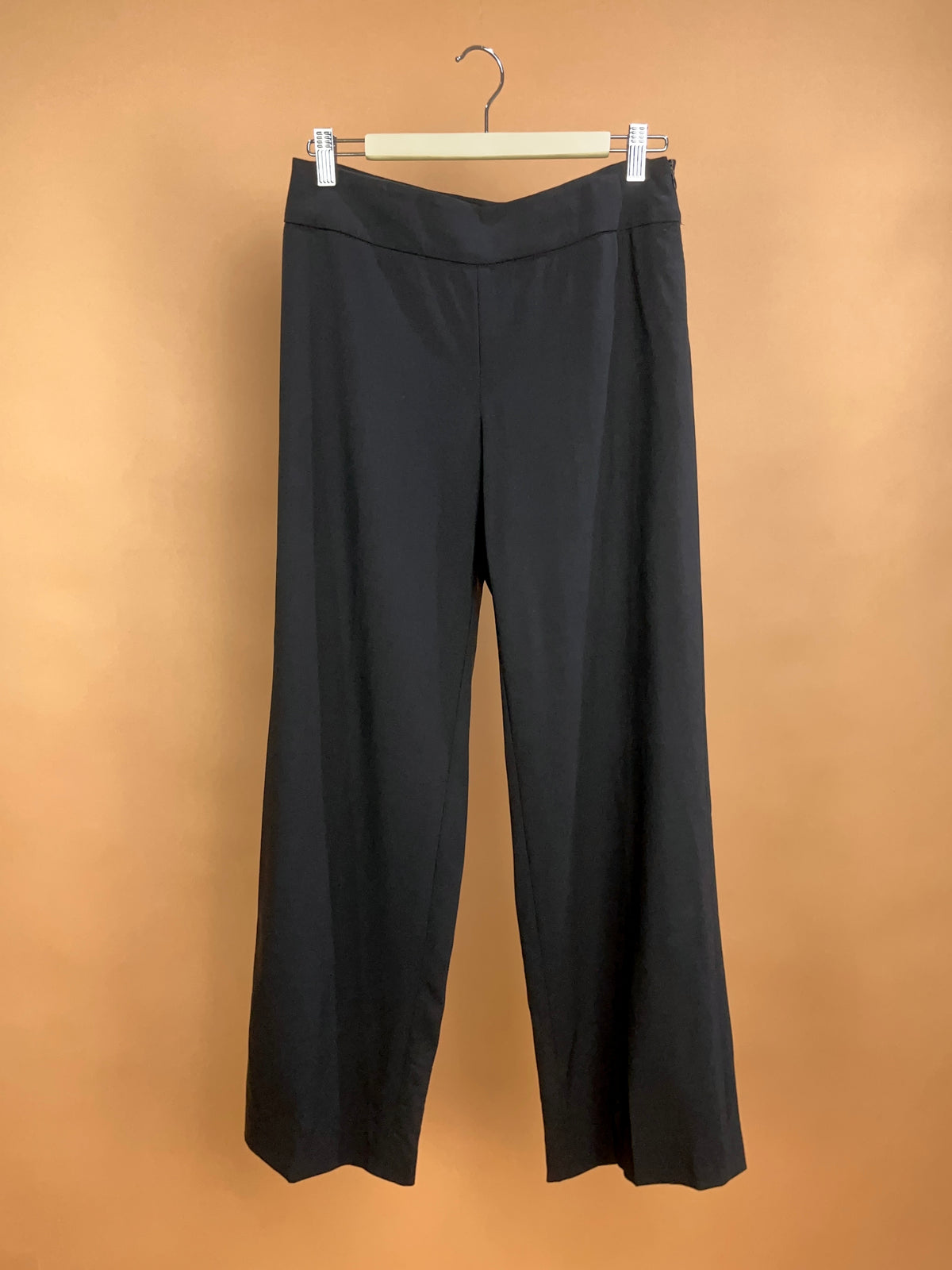 1990's Armani Collezioni Black Wide-Leg Trouser - 29"