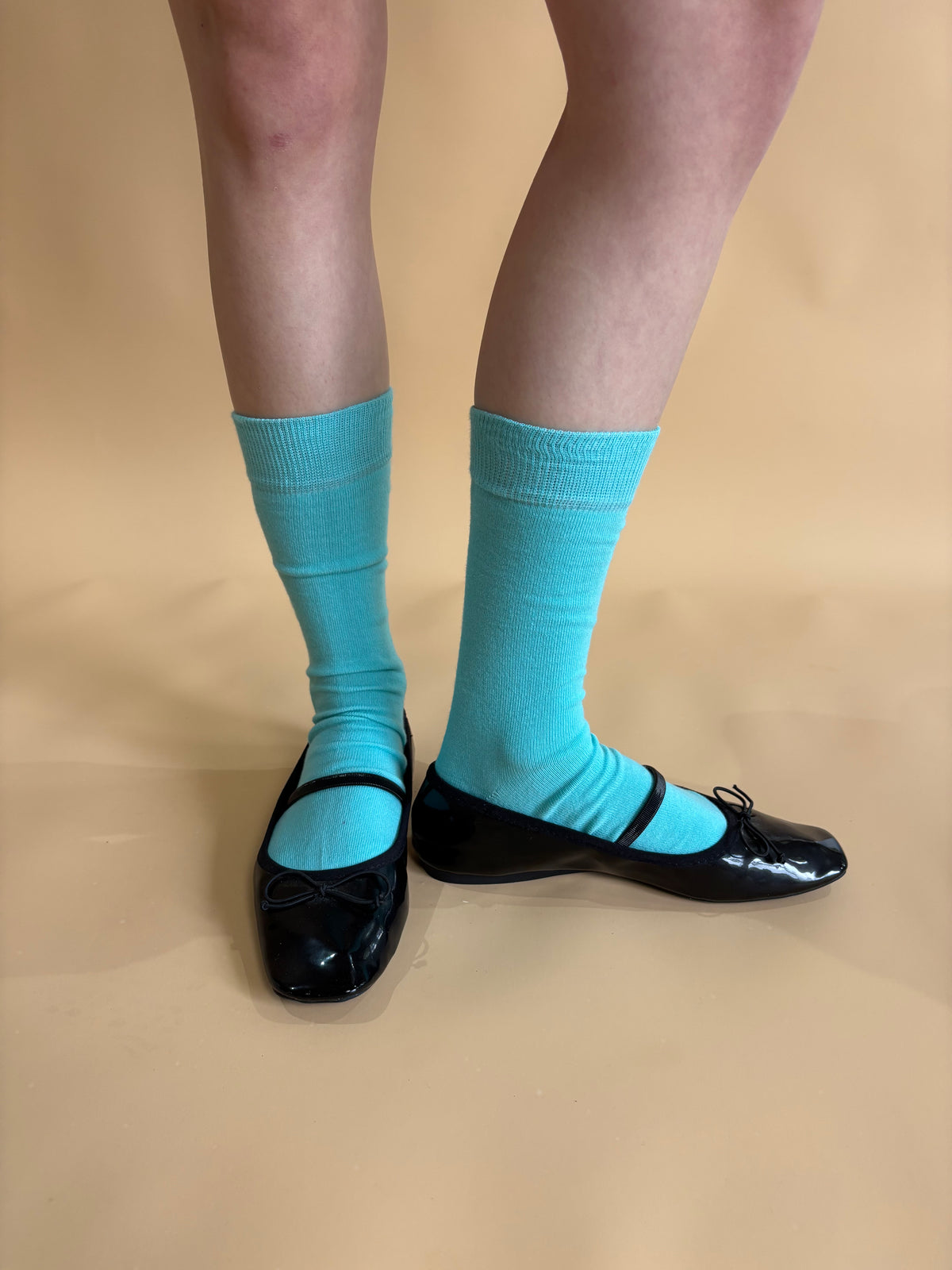Unisex Misty Teal Ankle Socks