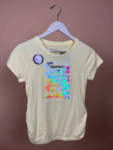 Y2K 'Juicy Couture' Flippable Sequins Baby Tee