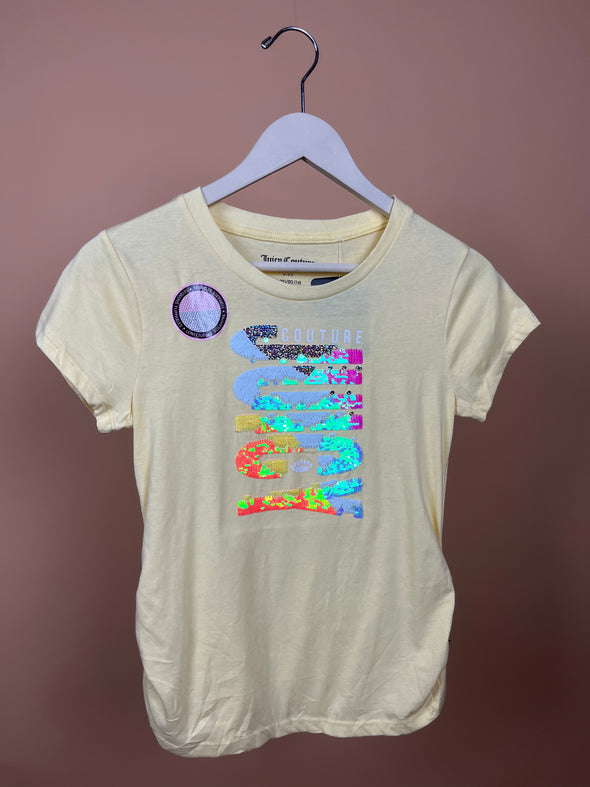 Y2K 'Juicy Couture' Flippable Sequins Baby Tee