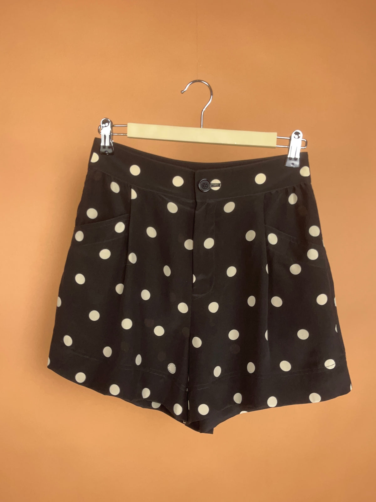 1990's Marc By Marc Jacobs Silk Polka Dot Pleated Short - 27.5"