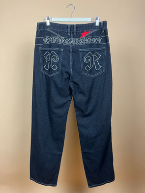 Y2K Baggy Embroidered Jeans
