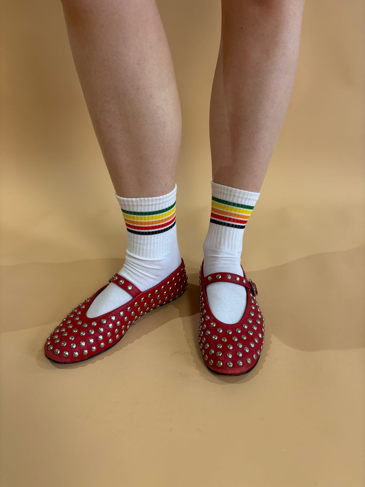 70s Style Striped Skater Socks