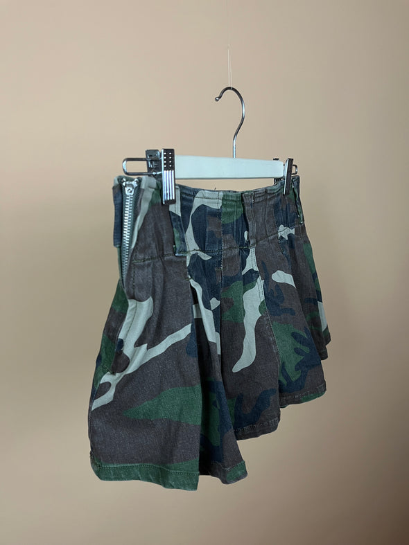 Y2K Military Camo Micro Skirt/Skort