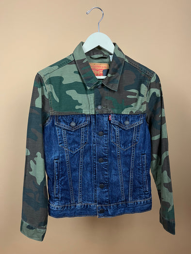 Y2K 'Levi's' x 'Strauss & Co' Camo & Denim Jacket