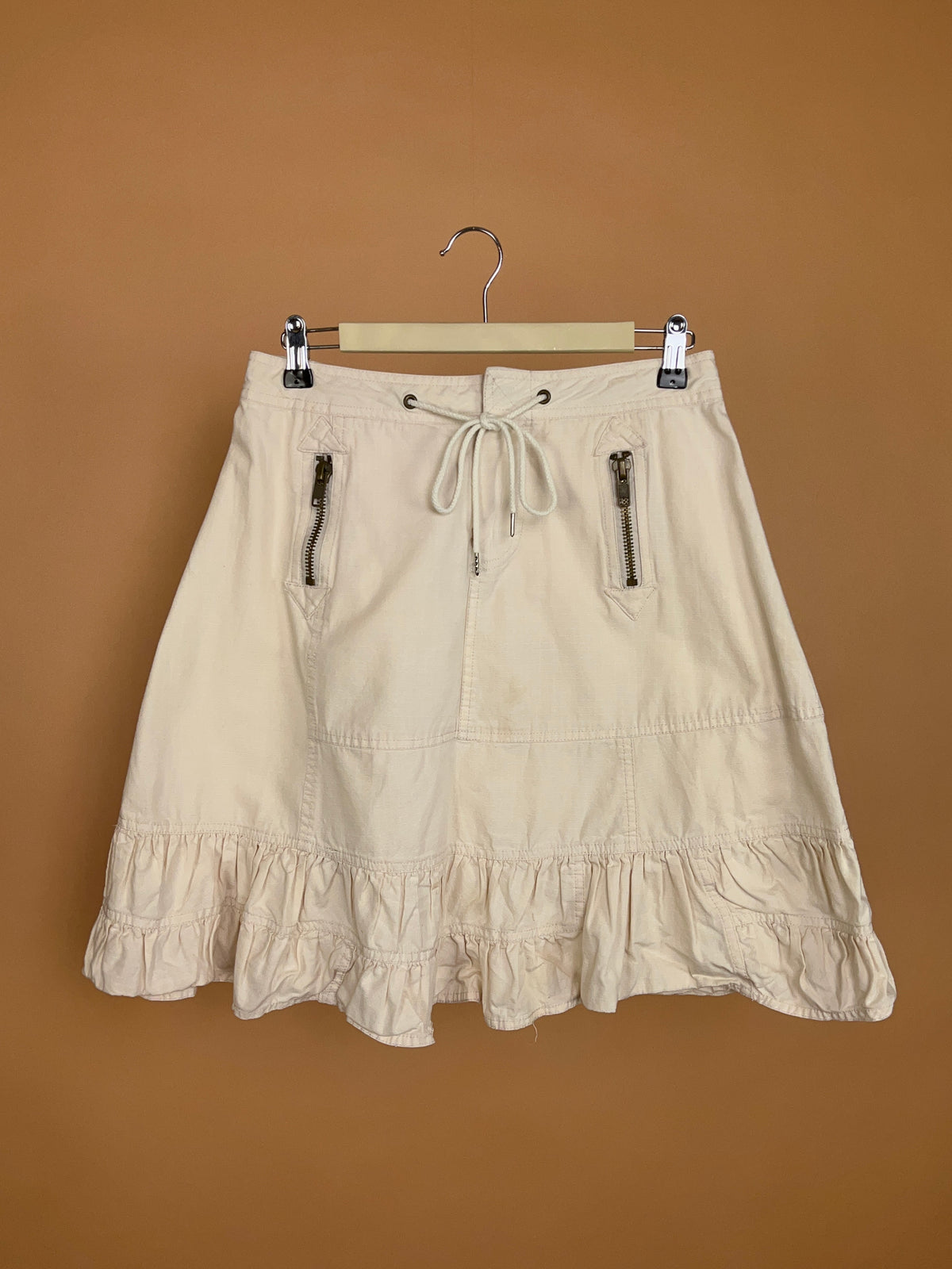 Y2k Marc Jacobs Biege Ripstop A-line Skirt - M