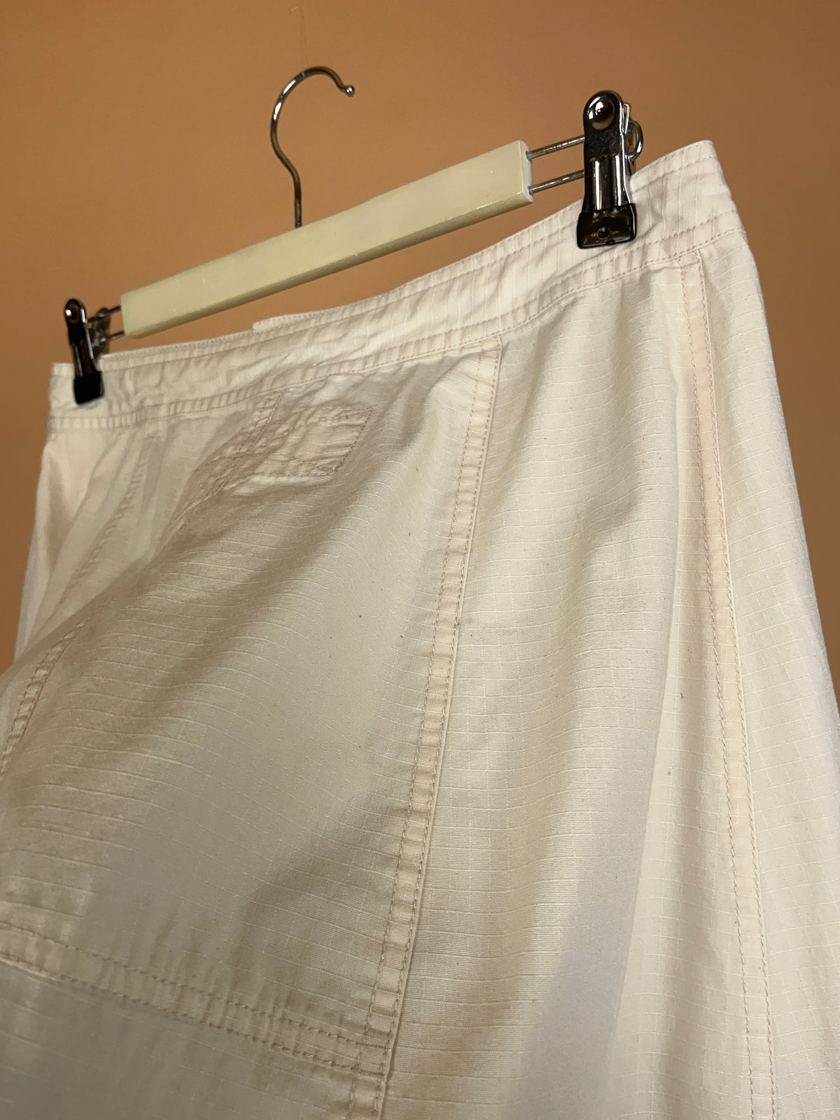 Y2k Marc Jacobs Biege Ripstop A-line Skirt - M