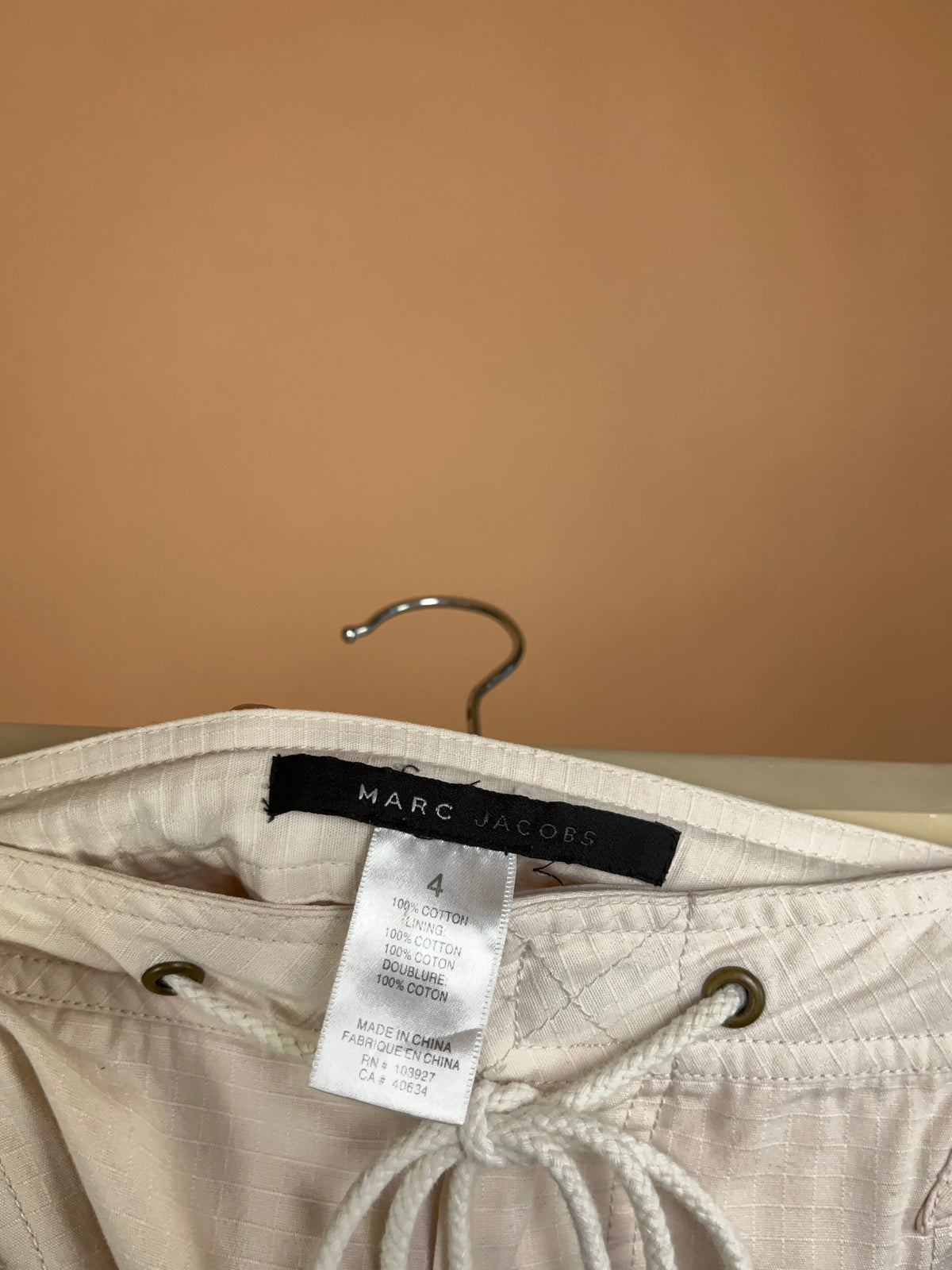 Y2k Marc Jacobs Biege Ripstop A-line Skirt - M