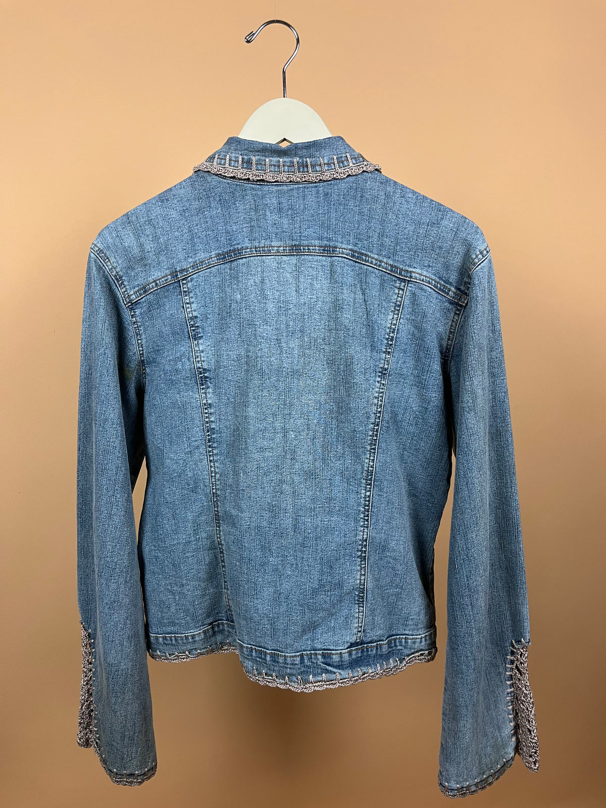 Y2K Denim Crochet Jacket - 12