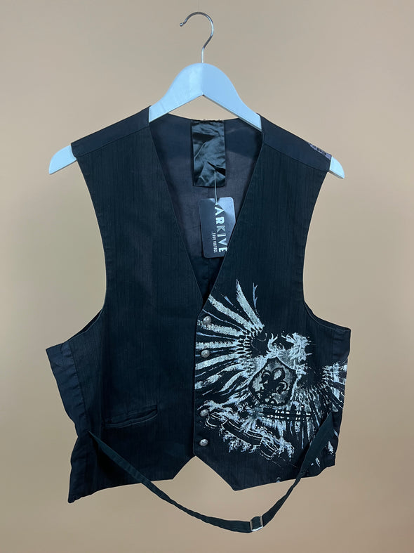 Y2K Black Punk Waist Coat