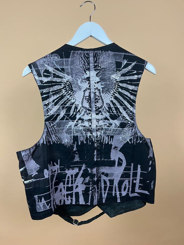 Y2K Black Punk Waist Coat