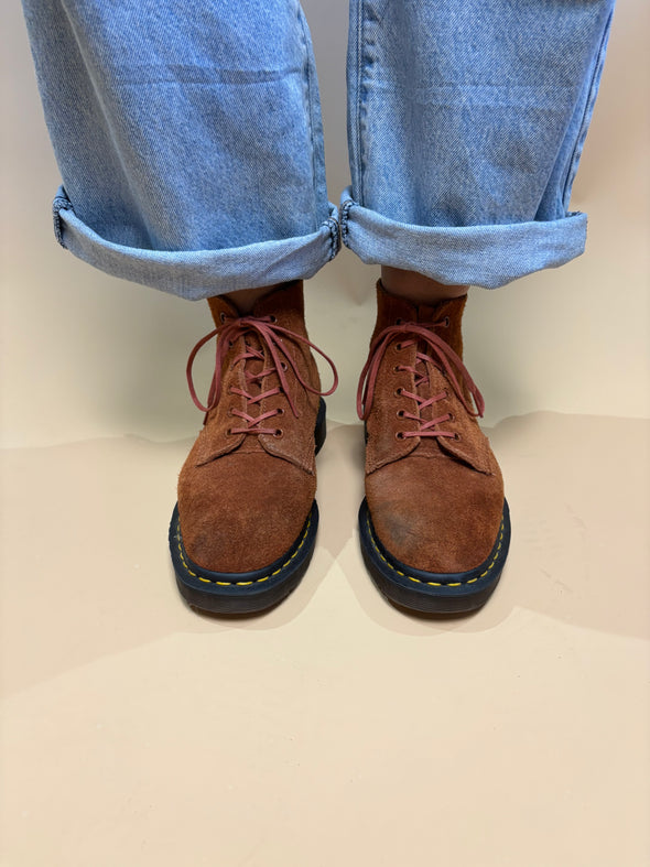 1990's Dr Martens Rare Ochre Suede Ankle Boots