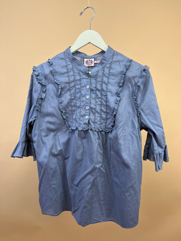 Y2K 'Juicy Couture' Soft Grey Blouse