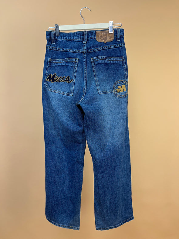Y2K 'Mecca USA' Spell Out Baggy Jeans