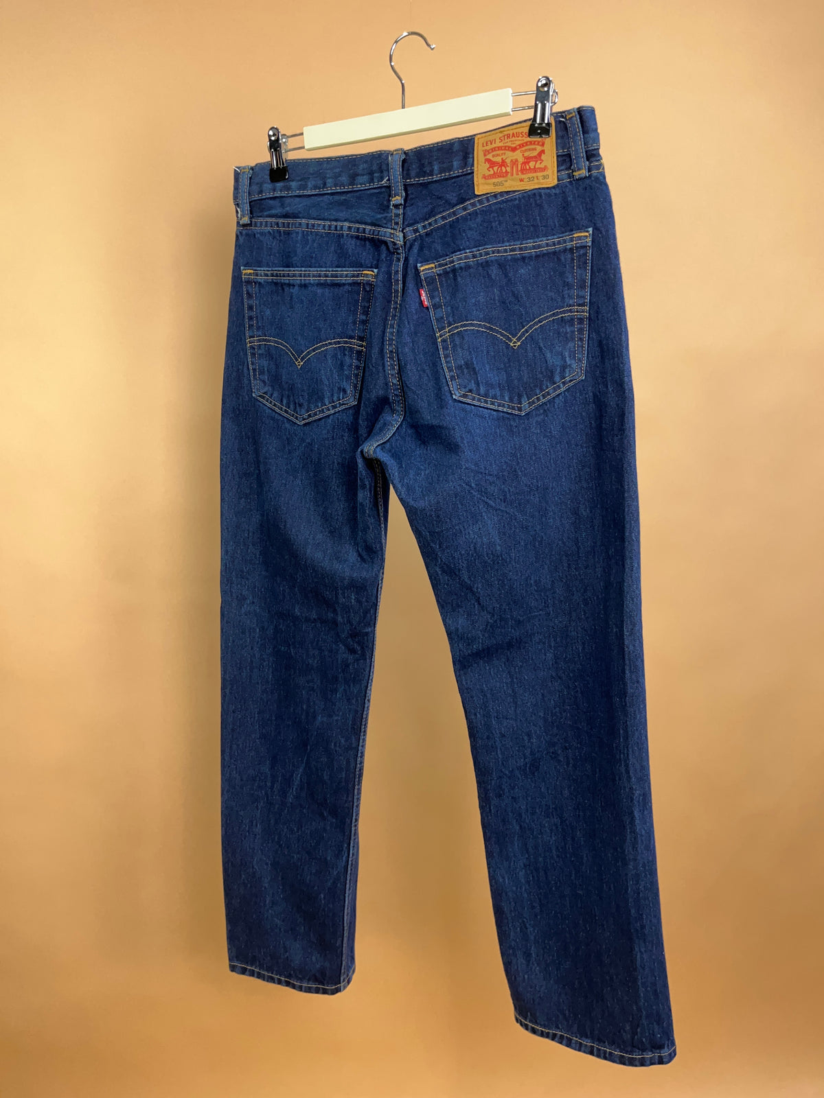 Vintage Levi's 505 Dark Wash Straight Leg Jeans - 32"