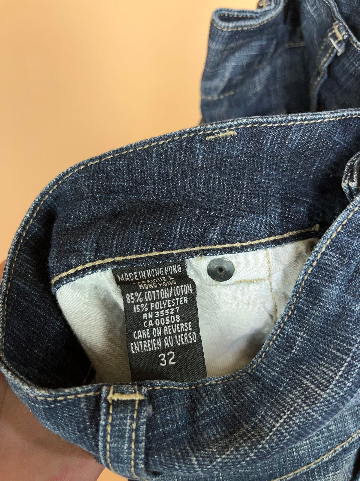 Y2K Le Jean De Marithé + François Girbaud Crosshatch Whiskered Denim - 33"