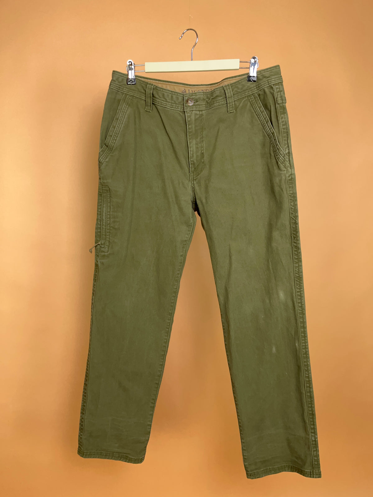 Y2K Legendary Outfitters Olive Green Utility Trousers - 34"