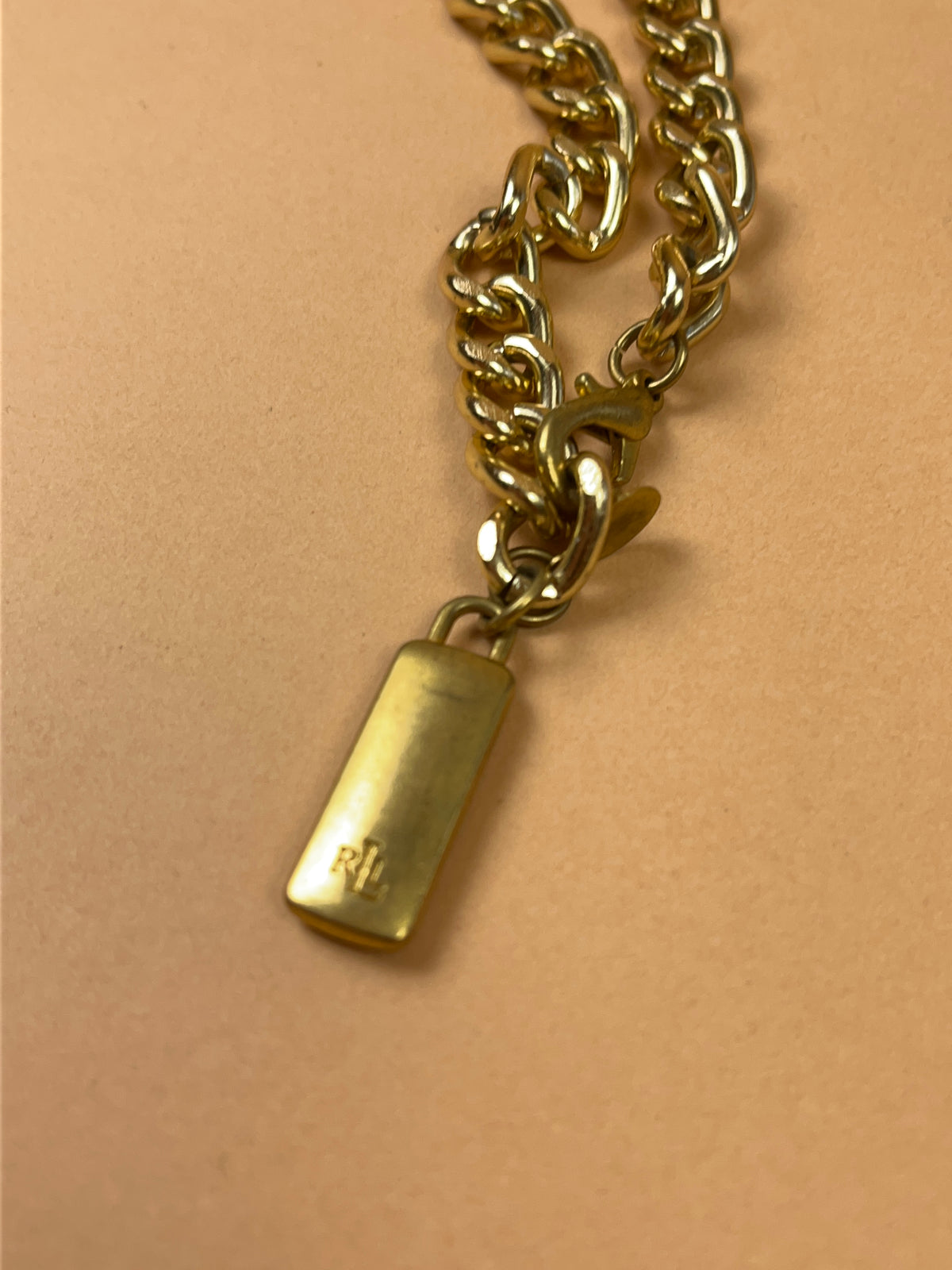 Ralph Lauren Braided Gold Toned Chain