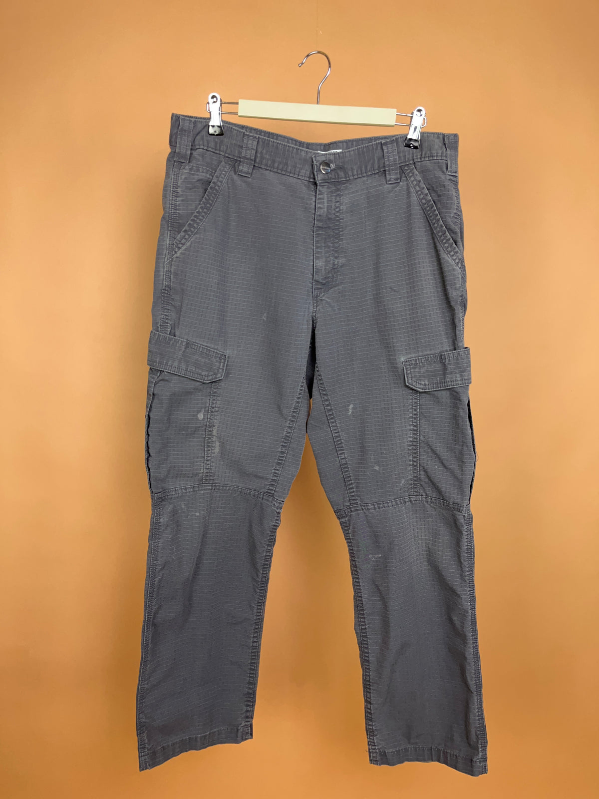 Vintage Carhartt Slate Blue Cargo Trousers - 32"