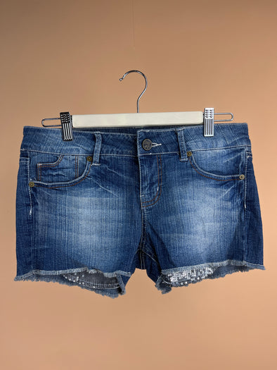 Y2K Vintage Wash Denim Micro Shorts