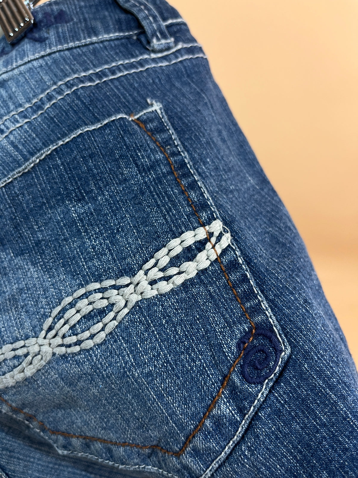 Y2K Vintage Wash Denim Micro Shorts