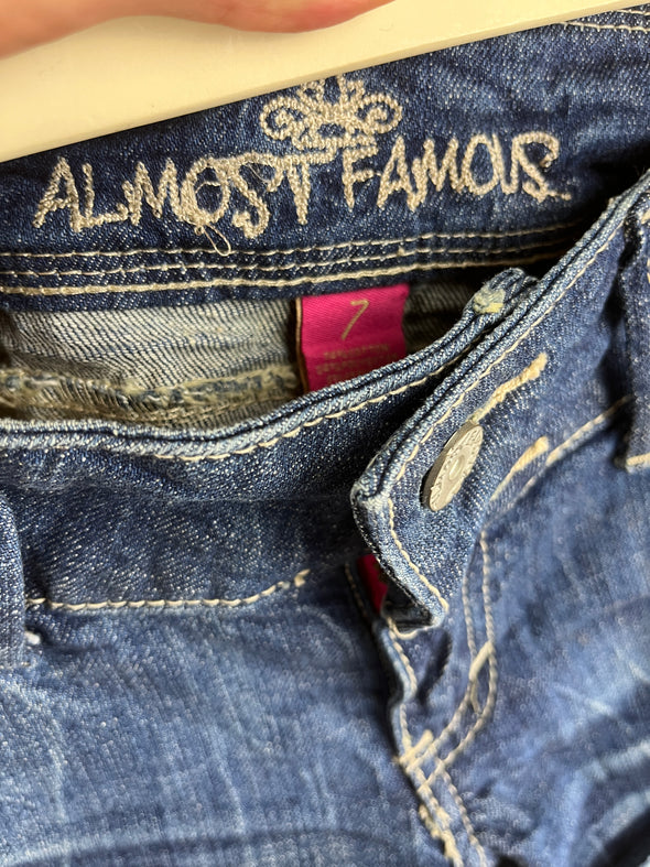 Y2K 'Almost Famous' Denim Micro Shorts