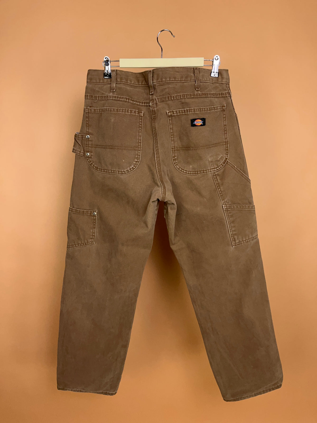 Dickies Brown Carpenter Drill Trousers - 32"