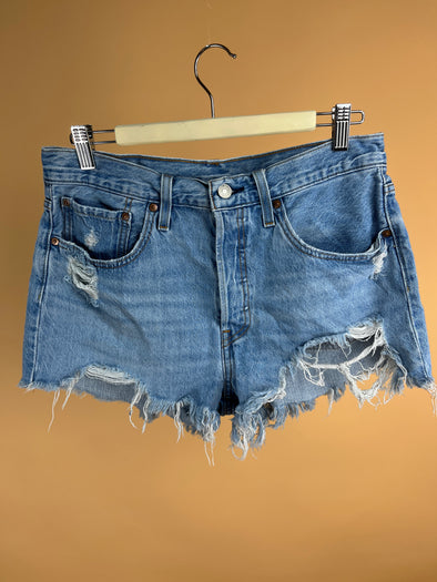 'LEVI's' 501 Denim Micro Frayed Shorts
