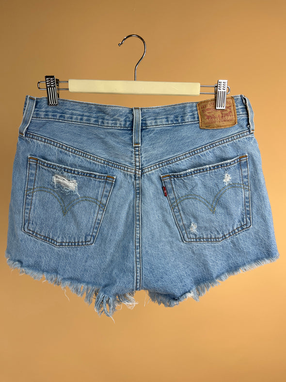 'LEVI's' 501 Denim Micro Frayed Shorts