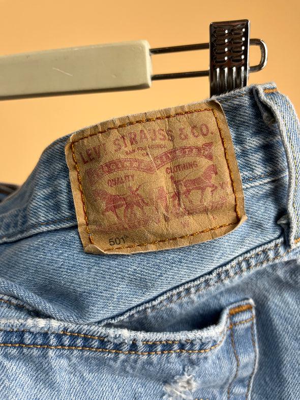 'LEVI's' 501 Denim Micro Frayed Shorts