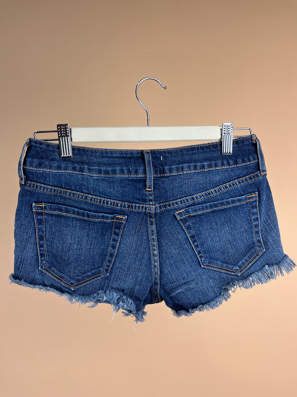 Y2K 'Roxy' Denim Embroidered Micro Shorts