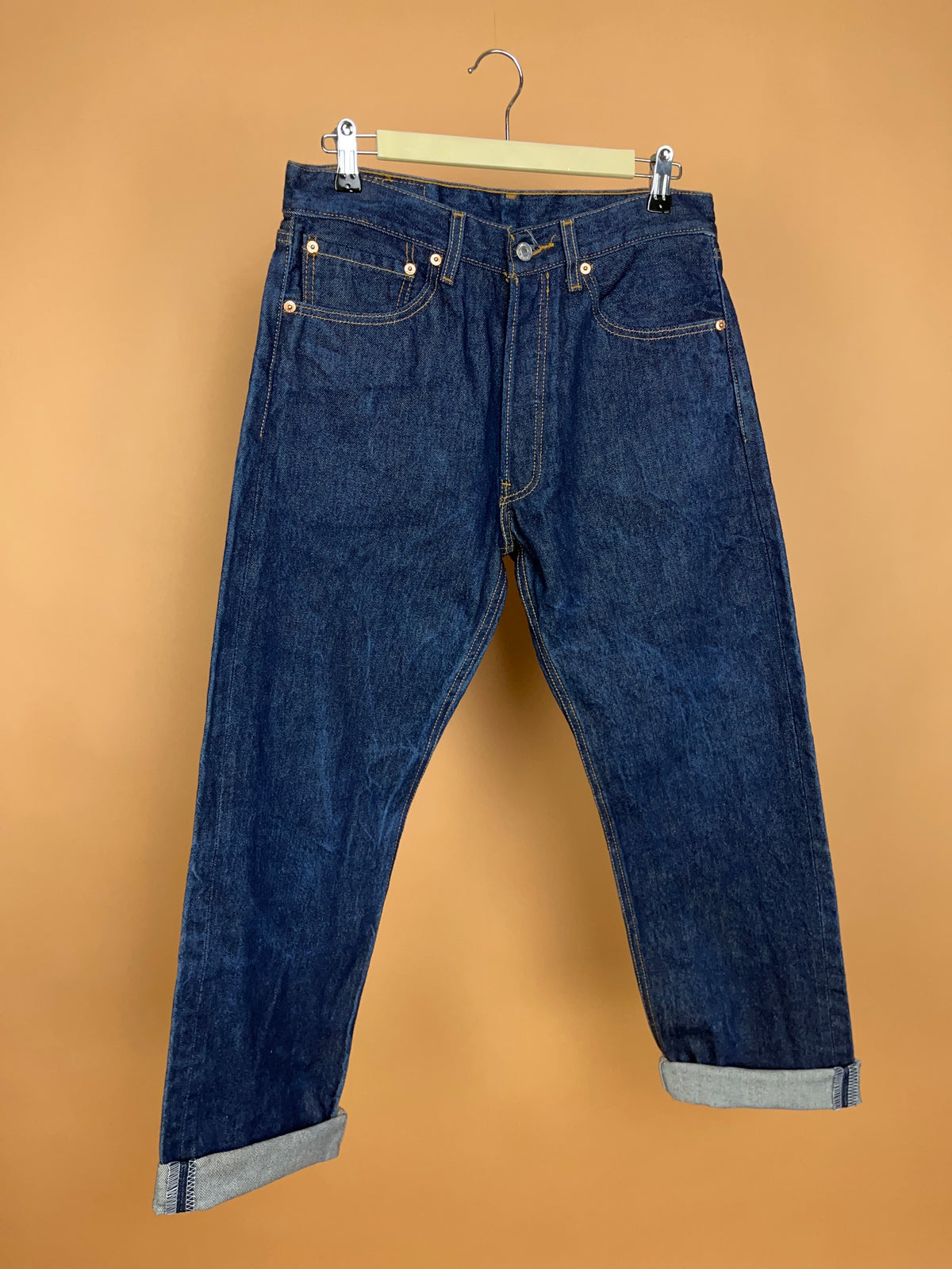 Levi's Dark Wash 501 Denim Jeans - 31.5"