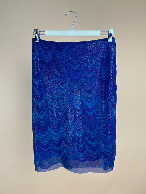 Y2K Double Layered Irridescent Skirt