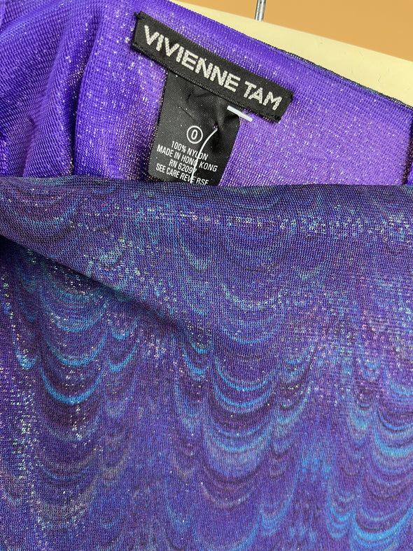 Y2K Double Layered Irridescent Skirt