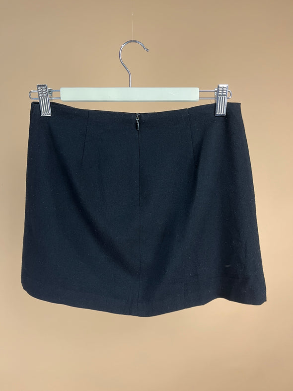 Y2K 1960's style Black Mini Skirt