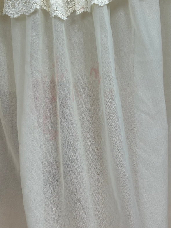 1970's Lace Prairie Dress - Union Made