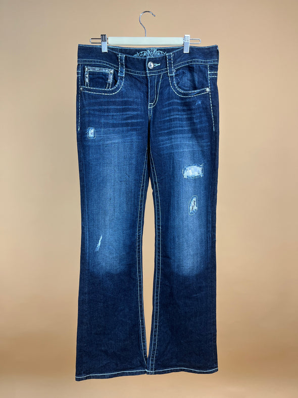 Y2K 'Maurices' Dark Wash Sequence Jeans