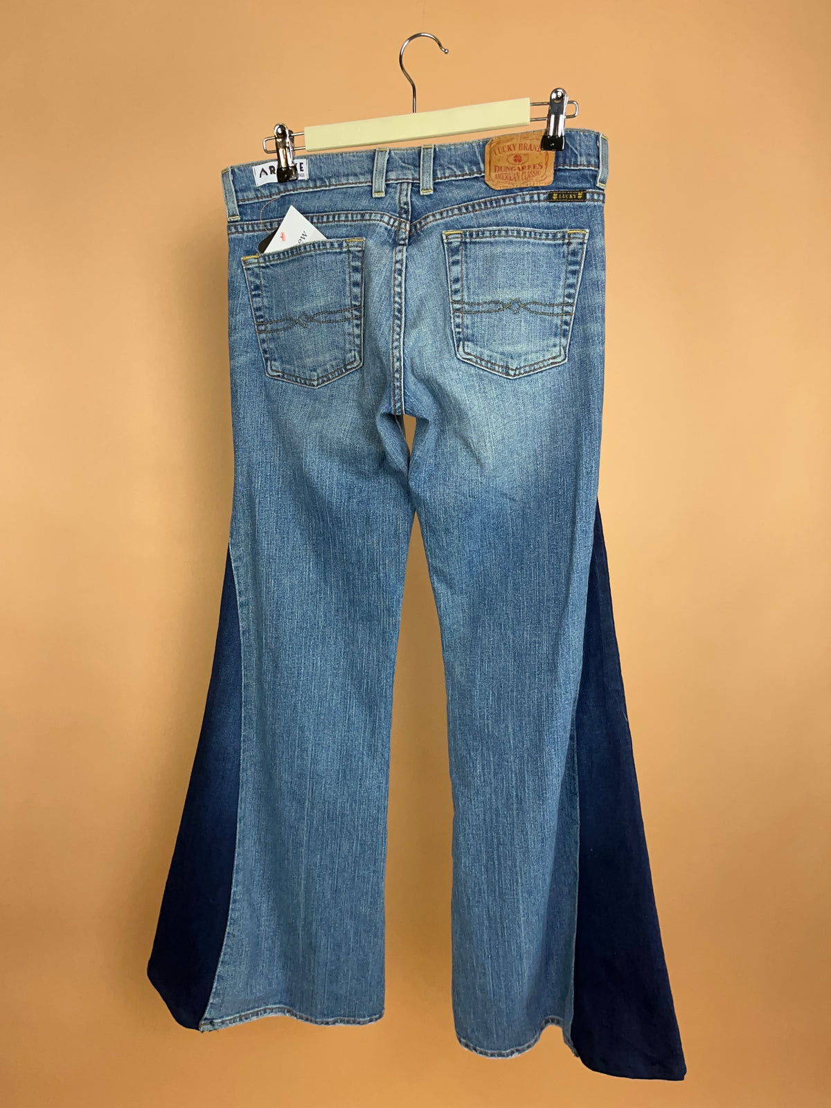A/new Upcycled Navy Denim Flares - 31"
