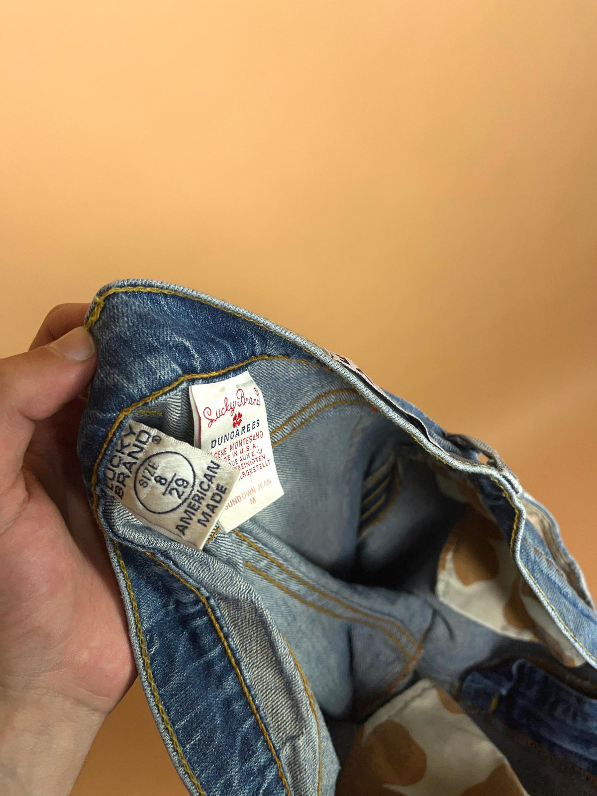 A/new Upcycled Navy Denim Flares - 31"
