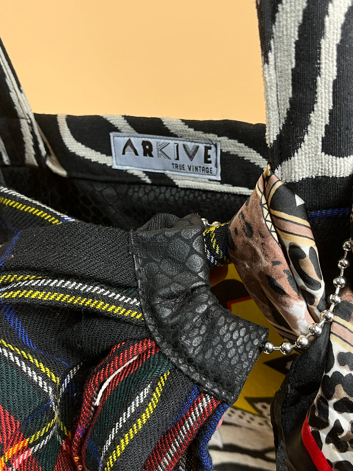 A/NEW" Punk Inspired Reworked Tote Bag