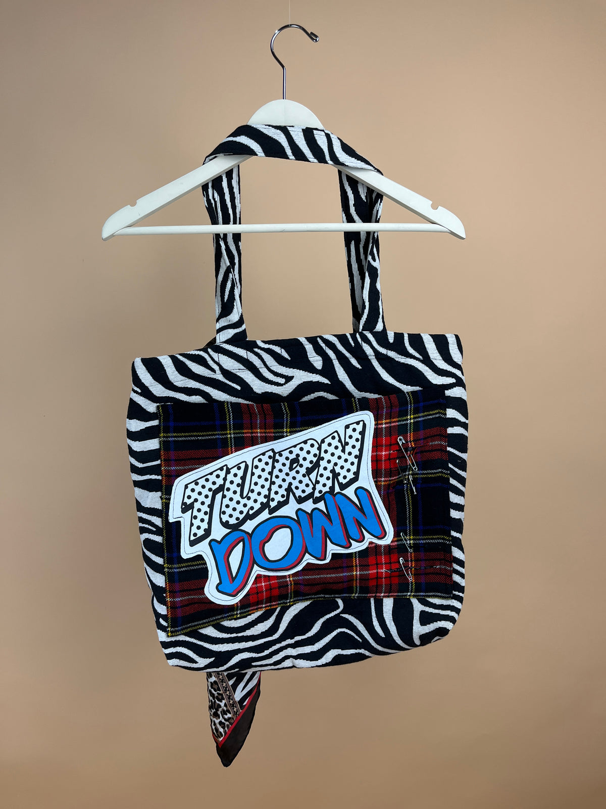 A/NEW" Punk Inspired Reworked Tote Bag